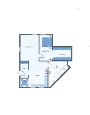 Grundriß - Schöne altersgerechte Eigentumswohnung in bester Lage von Rudolstadt