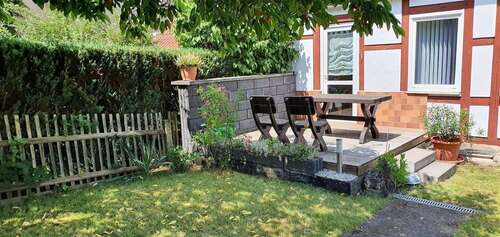 Terrasse mit Garten - **keine Käuferprovision** Wohn- und Geschäftshaus in Pößneck mit schönem Garten