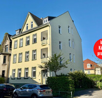HORN IMMOBILIEN++ Neubrandenburg, charmante 3-Raum ETW im EG mit großer Terrasse, EBK und großem Bad