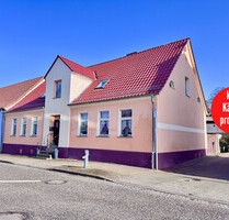 HORN IMMOBILIEN ++ großes Einfamilienhaus in Brüssow bei Löcknitz