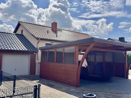 Doppelcarport retuschiert - 