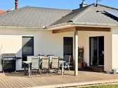 Sonnenterrasse mit teilweiser Überdachung - 4 Zimmer Einfamilienhaus in Rossow
