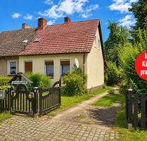 HORN IMMOBILIEN ++ Doppelhaushälfte im idyllischen Staffelde bei Gartz (Oder) - Mescherin / Staffelde
