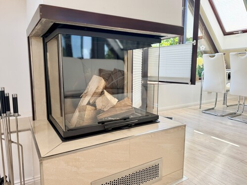 Kamin im Wintergarten - 
