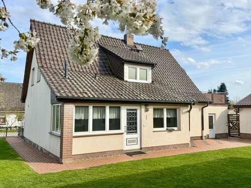 Hausansicht vom Grundstück - Einfamilienhaus mit 125,00 m&sup2; in Werder OT Wodarg zum Kaufen