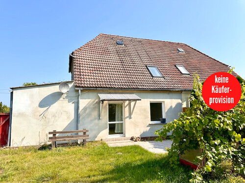 Doppelhaushälfte in Krackow - HORN IMMOBILIEN ++ Doppelhaushälfte bei Penkun im großen Grundstück in ruhige Lage