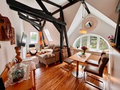 Wohn- und Eßzimmer Dachgeschoss - 15 Zimmer Mehrfamilienhaus, Wohnhaus zum Kaufen in Friedland