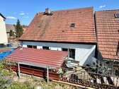 Hausansicht vom Grundstück - 4 Zimmer Einfamilienhaus in Burg Stargard