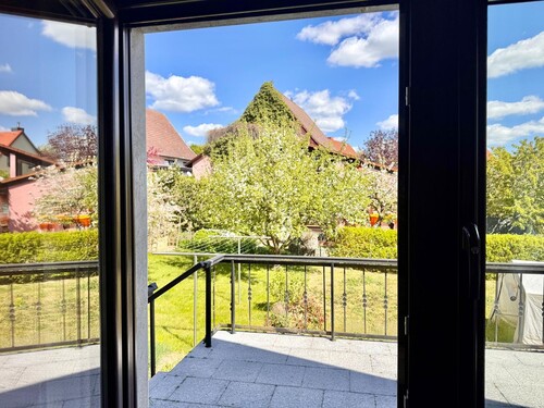 Blick aus dem Wohnzimmerfenster - 4 Zimmer Einfamilienhaus in Neubrandenburg