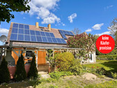 Hausansicht vom Garten - HORN IMMOBILIEN ++ keine privaten Nachbarn, lassen Sie die Hunde bellen. Haus in Neubrandenburg