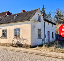 HORN IMMOBILIEN ++kleines Haus mit kleinem Garten in Penkun, sanierungsbedürftig