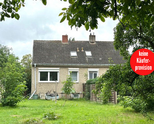 HORN IMMOBILIEN ++ Gellendin bei Anklam, kleine Doppelhaushälfte für fleißige Hände, ruhige Lage - Anklam / Gellendin