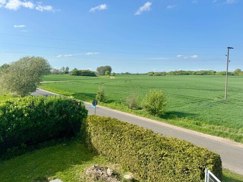 Aussicht aus dem Fenster Giebelseite - 5 Zimmer Einfamilienhaus in Kublank