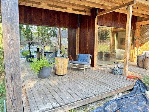 Terrasse - 1 Zimmer Ferienhaus zum Kaufen in Ahlbeck / Gegensee