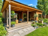 KI Terrasse Gestaltungsvorschlag - 1 Zimmer Ferienhaus in Ahlbeck / Gegensee