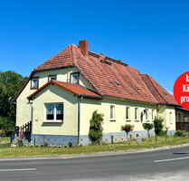 HORN IMMOBILIEN + Einfamilienhaus mit Einliegerwohnung und großem Grundstück, Matzdorf bei Strasburg - Schönhausen