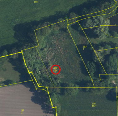 Luftbild Gaste - Bieterverfahren: 0,7 ha Landwirtschaftsfläche in Westoverledingen