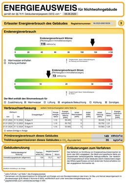 Auszug 2 Energieausweis - Einfamilienhaus mit 557,00 m² in Northeim zum Kaufen
