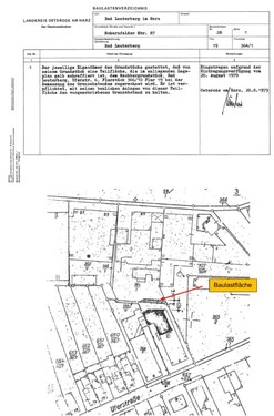 Auszug Baulastenverzeichnis - 