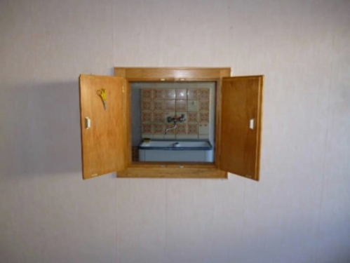 Durchreiche Wohnzimmer-Küche - 