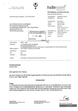 5 Bescheid Bauvoranfrage Seite 1 - 