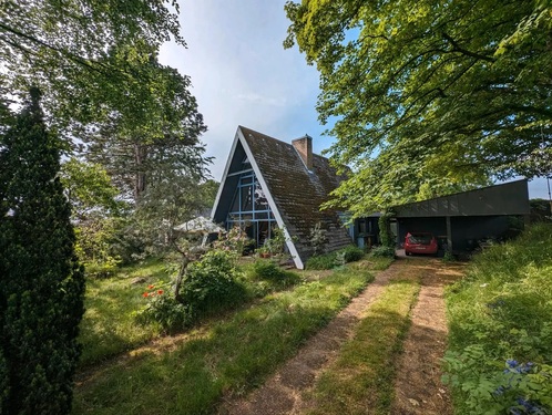 Außenansicht Süd Sommer - Individuelles Wohnen in einem ' Nurdachhaus'