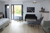 Wohn- Schlafbereich - 1 Zimmer Terrassenwohnung in Hohen Wischendorf