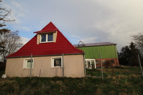 Außenansicht West - Resthof mit 2 Wohnungen in Alleinlage