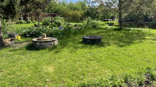 Garten mit Brunnen - 