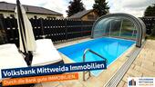 EFH mit Pool und optionaler Überdachung - Pool mit gepflegtem Einfamilienhaus und Doppelgarage bei Geithain