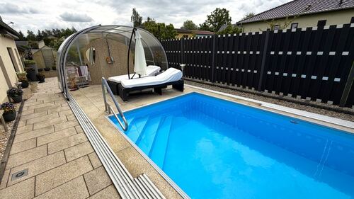 6 x 3 m Pool mit optionaler Überdachung - 