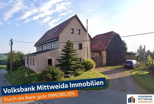 Hausansicht Google Maps - Zwangsversteigerung - ab 410 vom Verkehrswert - Kleiner Dreiseitenhof mit Nebengebäuden in Zöllnitz