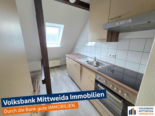 Küche - 2-Zimmer-Dachgeschosswohnung mit Einbauküche in Chemnitz-Hilbersdorf!