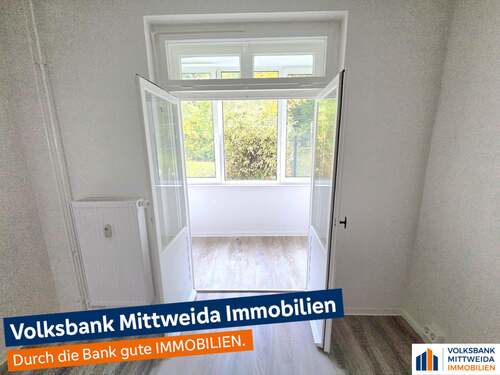 Zugang zur Loggia - Gemütliche 2-Zimmer-Wohnung mit Loggia in Chemnitz-Hilbersdorf!