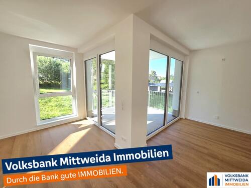 große Glasfronten - Erstbezug! Moderne 4-Zimmer Wohnung mit Garagenstellplatz