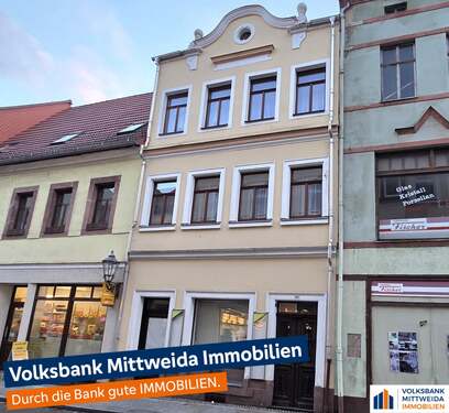 Straßenansicht - Denkmalgeschütztes Wohn- und Geschäftshaus im Zentrum von Penig!