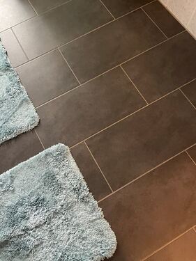 Fußbodenfliesen im Bad - 