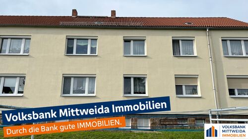 Hausansicht - Schöne 3,5 Zimmer Wohnung mit eigenem Garten in Altmittweida