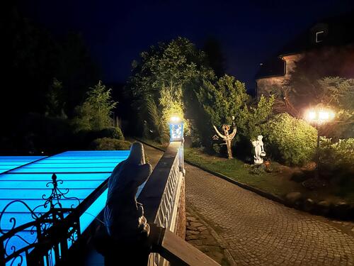 Einfahrt bei Nacht - 