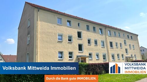Hausansicht - Gepflegte Eigentumswohnung mit Balkon für Kapitalanleger in Rochlitz