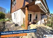 Blick zur Terrasse - Exklusives Einfamilienhaus mit großzügigem Grundstück in Lichtenau!