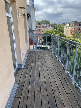 Balkon - 1.5 Zimmer Dachgeschoßwohnung in Chemnitz