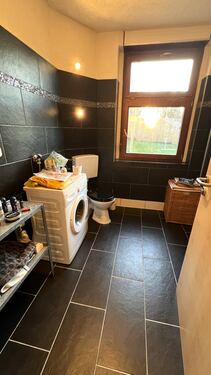 Bad mit Dusche, WC und Waschbecken - Erdgeschoßwohnung mit 53,00 m&sup2; in Mittweida zur Miete