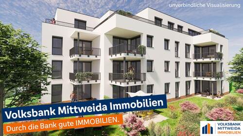 Ansicht - Erstbezug! Moderne 3-Zimmer Wohnung mit Garagenstellplatz