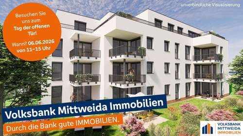 Ansicht - Erstbezug! Modernes 4-Zimmer-Penthouse mit großer Terrasse und Garagenstellplatz!