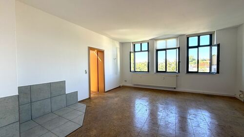 Wohnzimmer - Dachgeschoßwohnung mit 103,00 m&sup2; in Mittweida zur Miete