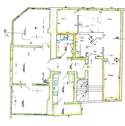 Makierter Grundriss grün - 