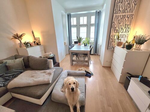 Wohnzimmer - 3 Zimmer Erdgeschoßwohnung in Chemnitz