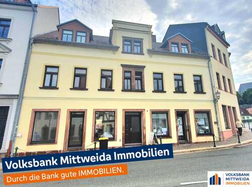 Hausansicht - Vollvermietet! Wohn- und Geschäftshaus in zentraler Lage von Penig! Attraktives Anlageobjekt!