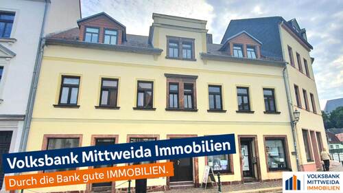 Hausansicht - Vollvermietet! Wohn- und Geschäftshaus in zentraler Lage von Penig! Attraktives Anlageobjekt!